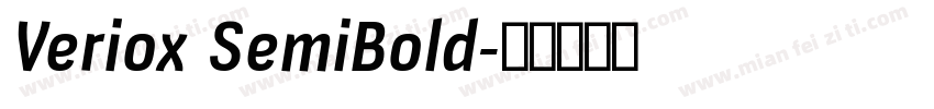 Veriox SemiBold字体转换